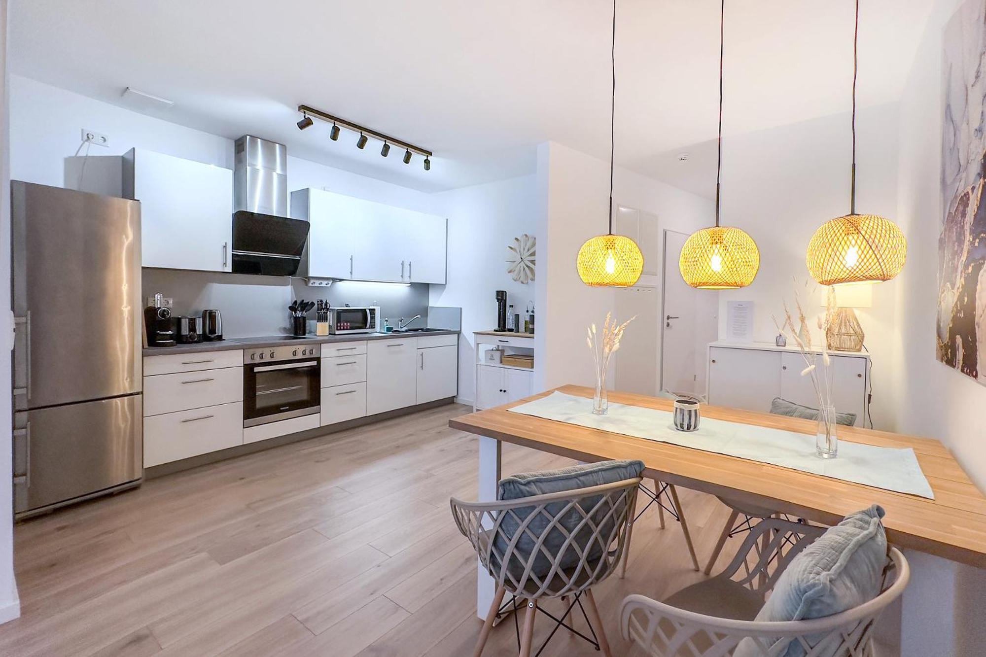 Design - Terrasse - Streaming - Privatparkplatz - Klinikum - Uni - Zentral Appartement Erfurt